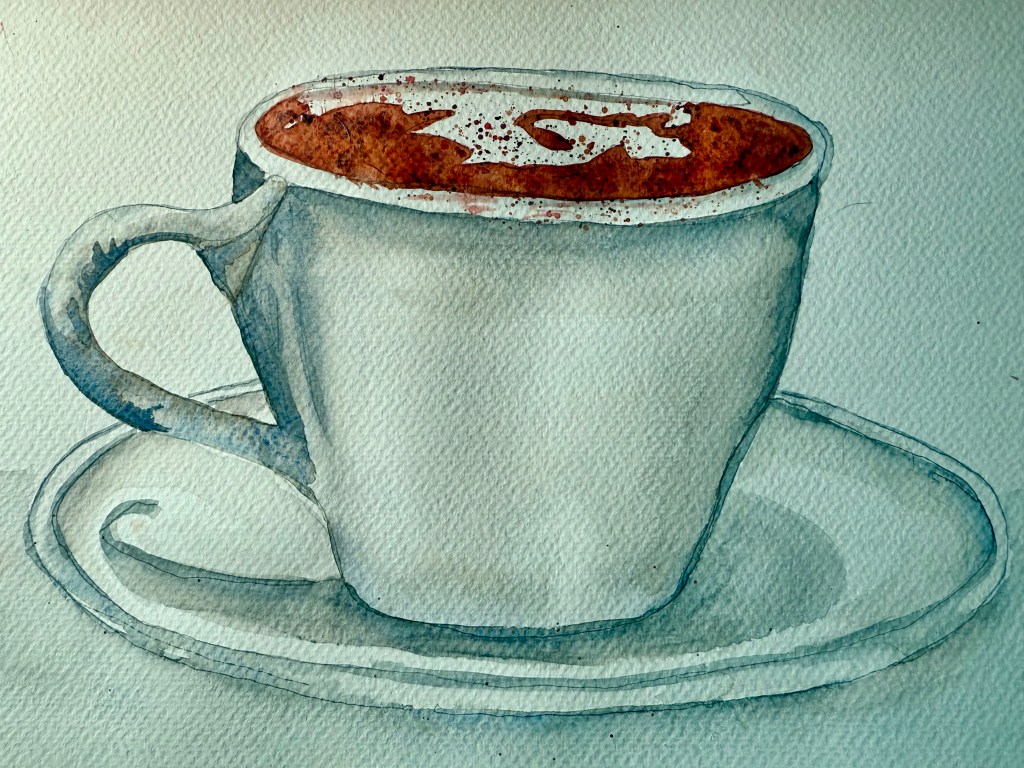 Day 2 #worldwatercolormonth2025: Expresso&nbsp;Jo-ha-kyu